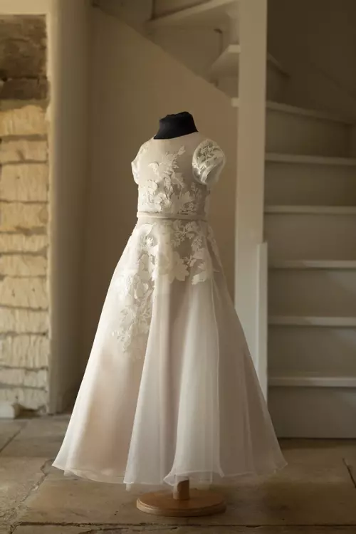 Matching bride and shop mini bride dresses
